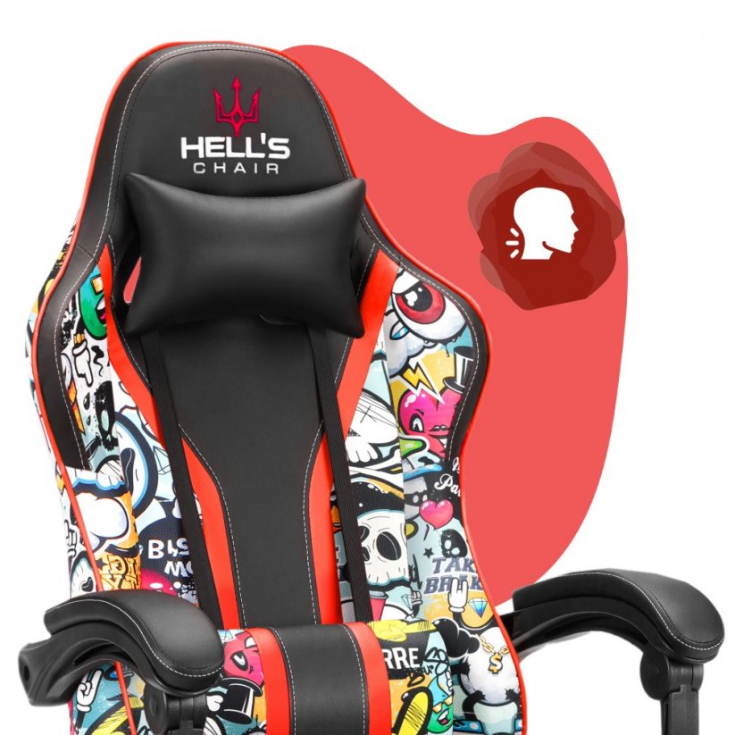 Детски стол за игра HC - 1005 HERO Graffiti светъл цвят