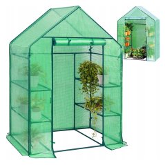 Serra da giardino con telo e ripiani 73 x 140 m x 200 cm