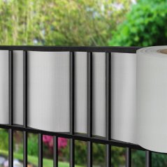 Svetlosivá plotová páska s rozmermi 19 cm x 35 m -  1ks