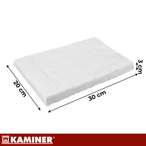 Vată ceramică pentru bioșemineu 30 x 20 x 3 cm