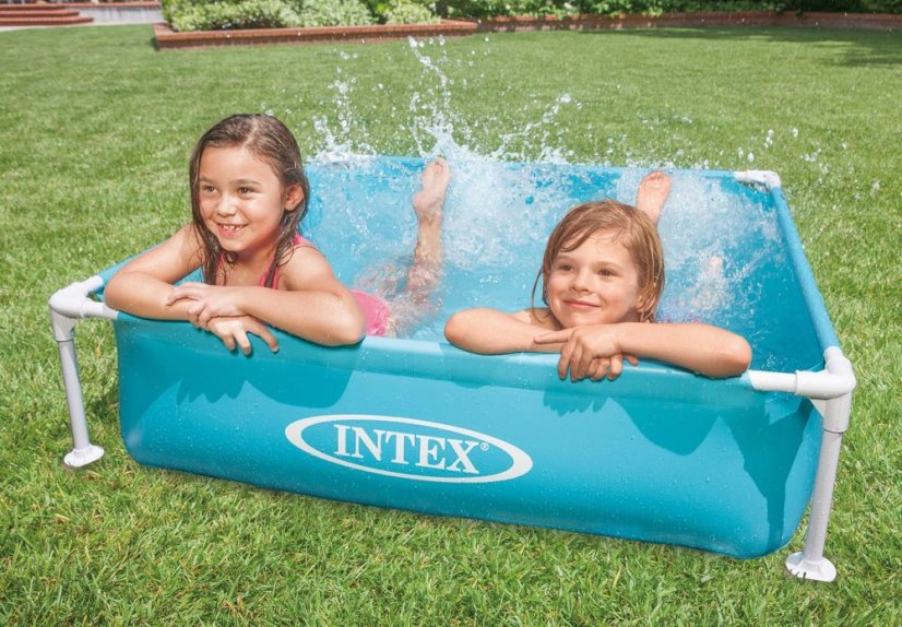 Kinderschwimmbecken mit Struktur 122 x 122 x 30 cm