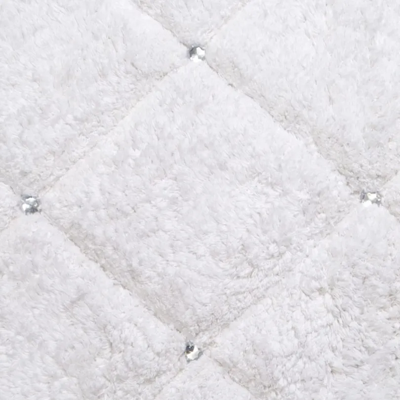 Tappeto di lusso CHIC con cristalli - bianco