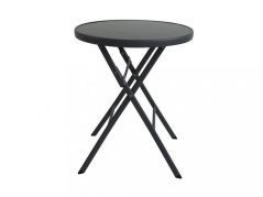 Zahradní skládací stolek ModernHome 60 cm černý