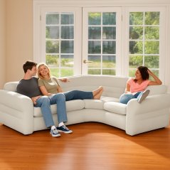 Aufblasbares Ecksofa INTEX 68575 - für 4 Personen, 257 x 203 x 76 cm