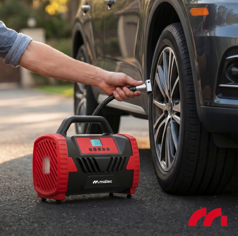 MALTEC TURBOAIR200 12 V/230 V automobilski kompresor – prijenosna pumpa od 150 PSI
