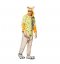 Stylový pyžamový overal kigurumi žluté barvy velikost M