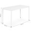 Kuchyňský stůl bílý 120 x 60 cm - univerzální stůl pro 4-5 osob