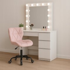 Ergonomischer Büro-Drehstuhl - Samt