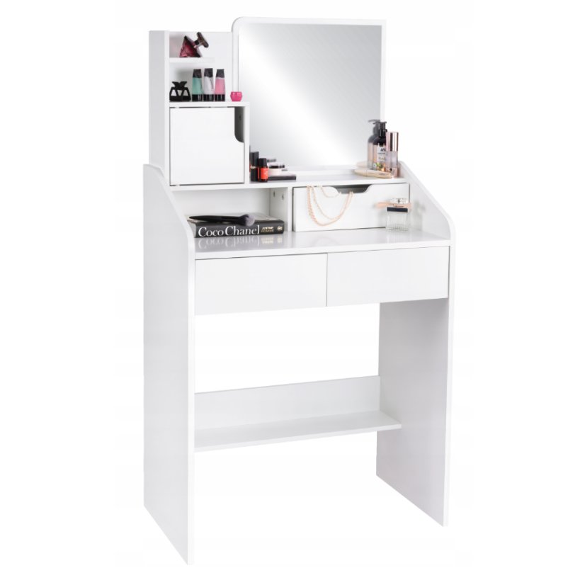 Kozmetický toaletný stolík so zrkadlom a zásuvkami