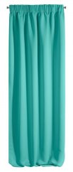 Luxusné jednofarebné závesy v tyrkysovej farbe 135 x 270 cm