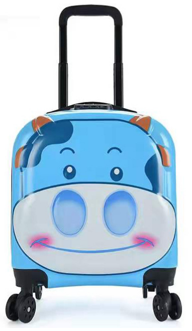 Otroški potovalni kovček s 3D kravico 32 l