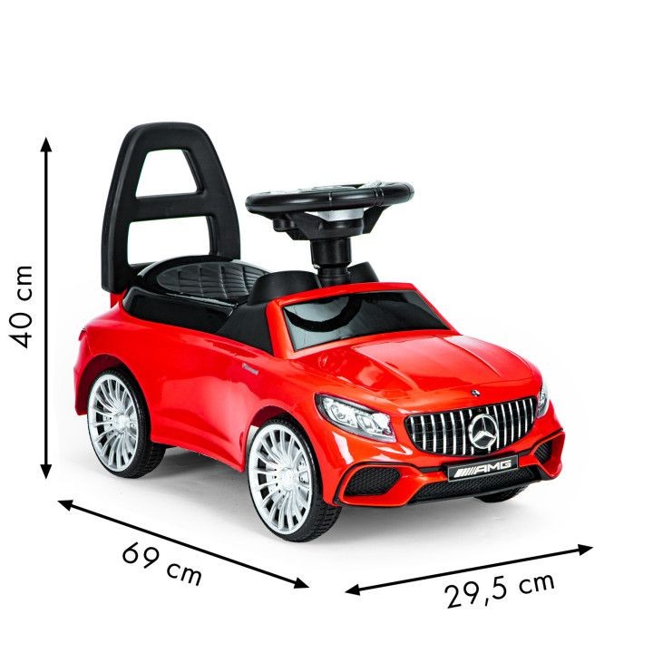 Odrážedlo Mercedes AMG v červené barvě