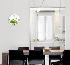 Kuhinjski zidni sat sa začinskim biljem