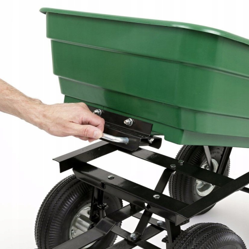 Kippbarer Gartenwagen mit festem Griff