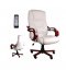 Fehér irodai szék masszázs funkcióval