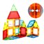 Magnetischer Baukasten für Kinder - 130-teiliges Set aus bunten magnetischen Würfeln