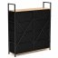 Comodă cu 8 sertare din material textil și cadru metalic 107 x 80 x 24 cm