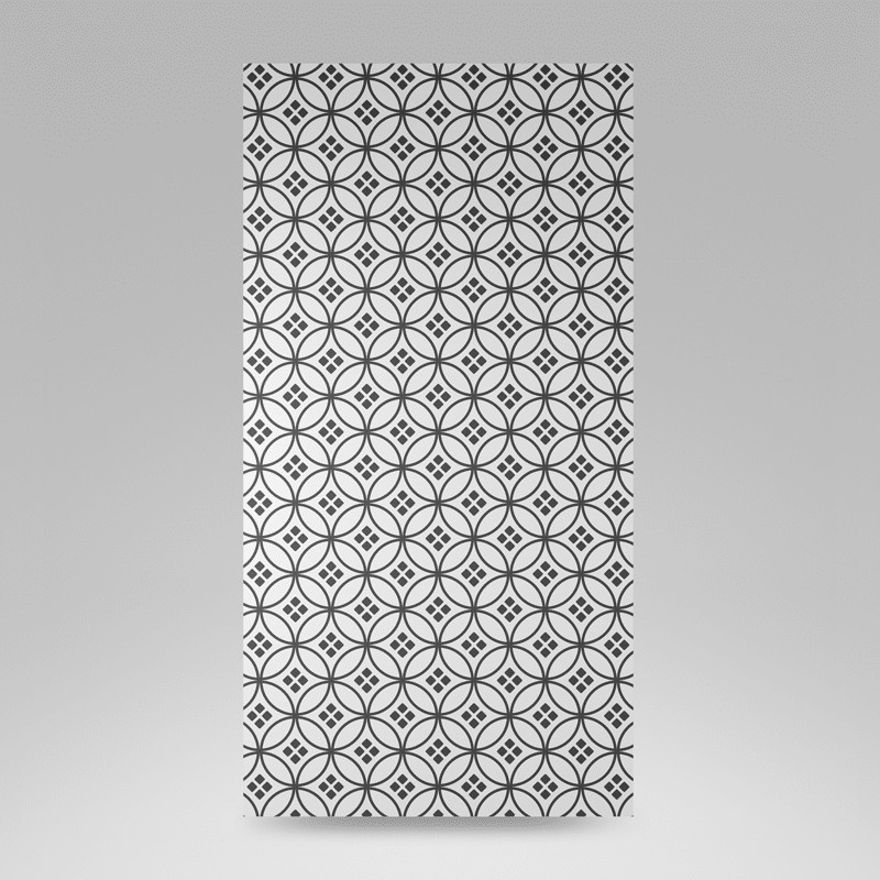 Štýlové závesy šité na mieru geometrických tvarov v škandinávskom štýle
