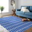 Luxusní modrý koberec do obýváku