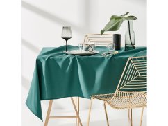 Moderný obrus na stôl zelenej farby 140 x 300 cm