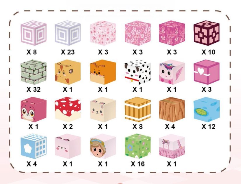 Magnetické kocky – 140-dielna sada magnetických kociek