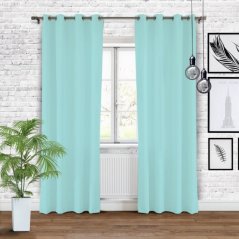 Perdele opace mentă 140 x 250 cm