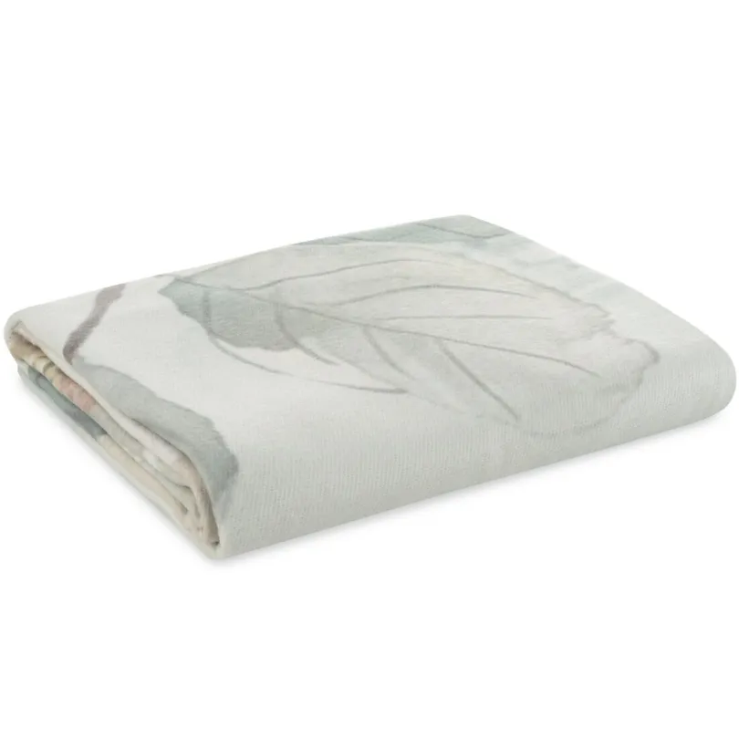 Luxusná akrylová deka s jemnou potlačou jarných kvetov