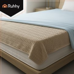 Elektrická vyhrievaná deka 180 x 130 cm - béžová