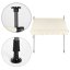 Tenda da sole per terrazza con inclinazione regolabile - beige