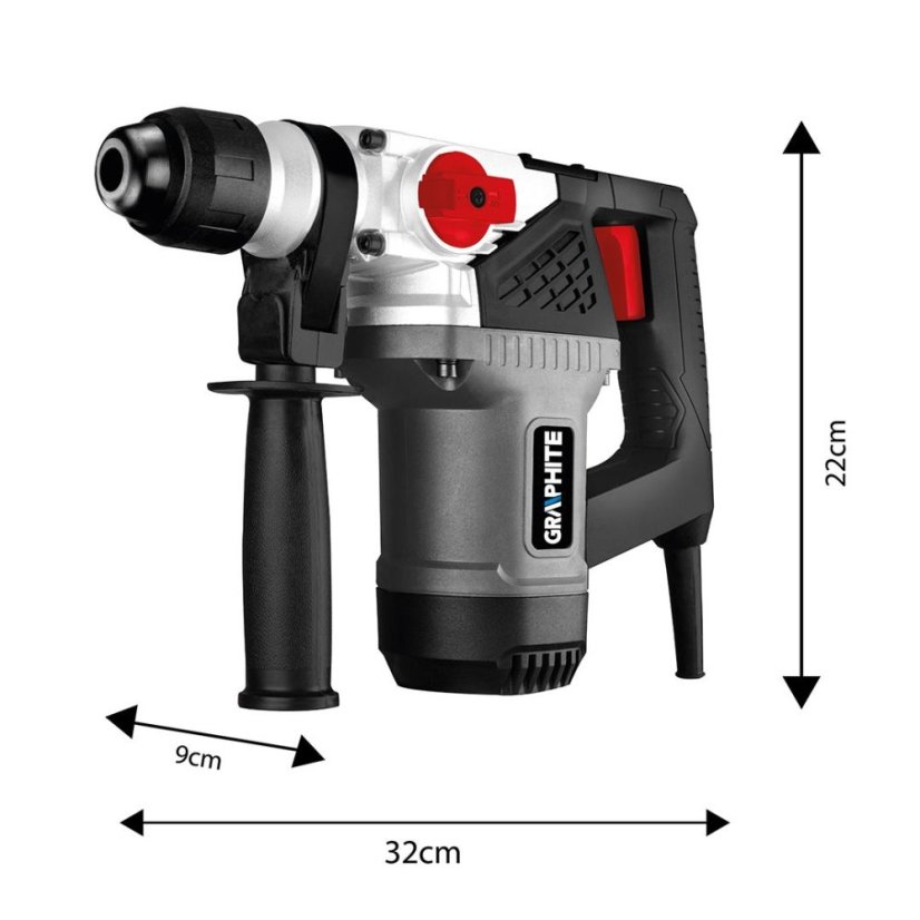 Abbruchhammer mit Antivibrationsgriff SDS+ 900 W