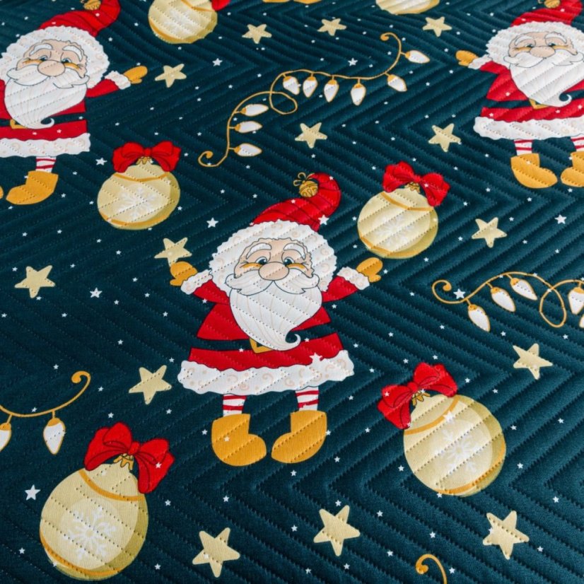 Vianočná prikrývka na posteľ Santa