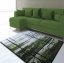 Modern szőnyegek nappaliba, szürke-zöld színben