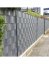 Маскировъчна лента за ограда 19cm x 35m 450g/m2 сива + 20 щипки