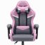 Геймърски стол HC-1004 сиво-розов