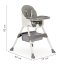 Sivá jedálenska stolička pre deti HC-823-GRAY