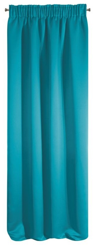 Dekoratív kék sötétítő függöny 135 x 270 cm