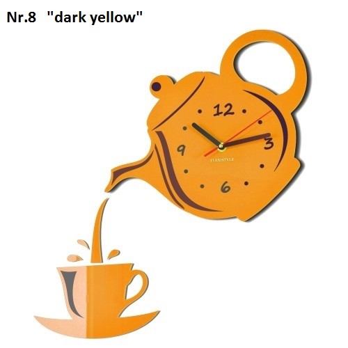 Nástenné hodiny do kuchyne s tichým chodom