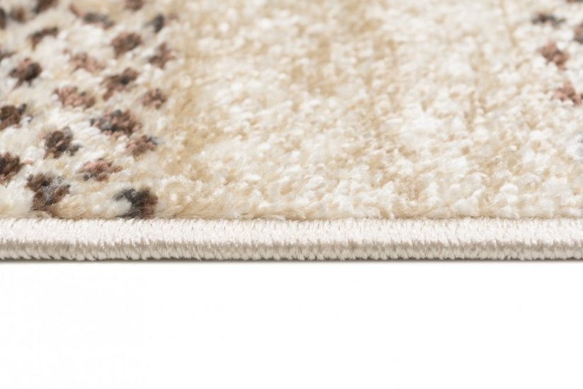 Tappeto moderno con strisce nei toni del marrone - Misure: Larghezza: 140 cm | Lunghezza: 200 cm