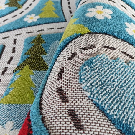 Szenzoros szőnyeg gyerekszobába kék