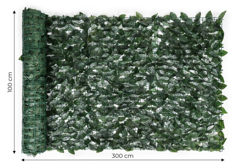 Künstliche Efeu-Hecke 300x100 cm