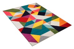 Designerteppich mit buntem Muster SALSA