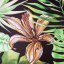 Exotický květinový závěs na kolíčky 140 x 170 cm