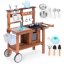 Cucina per bambini in legno di abete con accessori Cucina per bambini in legno di abete con accessori