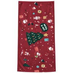 Prosop de bucătărie din microfibră cu motiv de Crăciun 25 x 50 cm