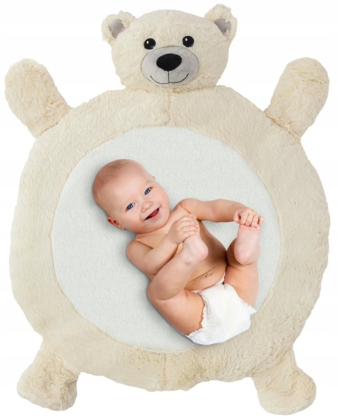 Tappeto morbido in peluche a pelo lungo - orsetto