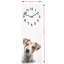 Detské nástenné hodiny 20 x 60 cm s jack russel