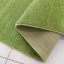 Zelený jednofarebný koberec shaggy do obývačky