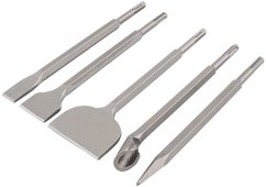 Vésőkészlet SDS PLUS 5 db betonhoz - véső és kalapácsvéső vésőkészlet PM-ZD-5T