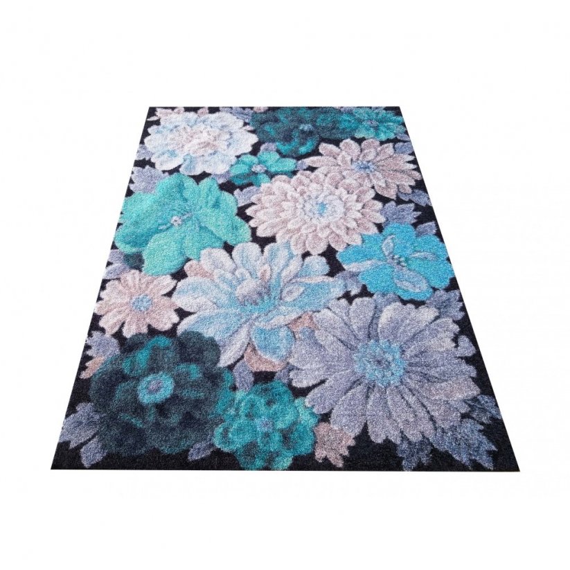 Originálny koberec s kvetinovým vzorom