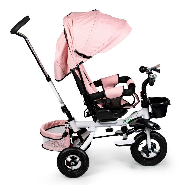 Dětská růžová balanční tříkolka, kolo ECOTOYS